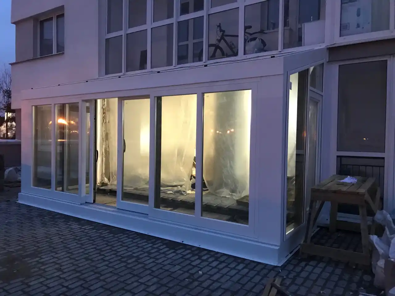 зимний сад с улицы