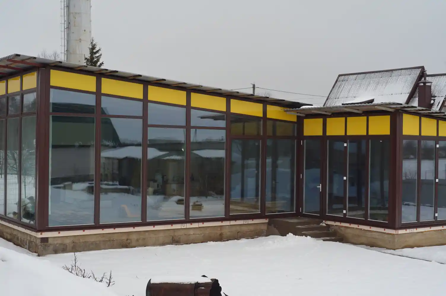 зиний сад, раздвижная дверь, вид на главную библиотеку Минска